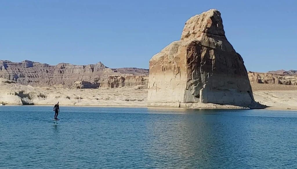 Efoiling at Lake Powell