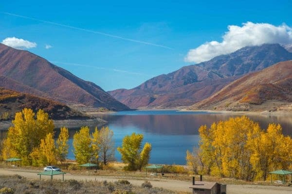 Deer Creek State Park reservoir